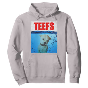 Chihuahua Dog Meme Hoodie Funny Horror Movie Poster Dog Teefs TS12 Ice Gray Print Your Wear