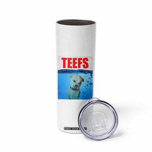 Chihuahua Dog Meme Skinny Tumbler Funny Horror Movie Poster Dog Teefs TS12 Print Your Wear