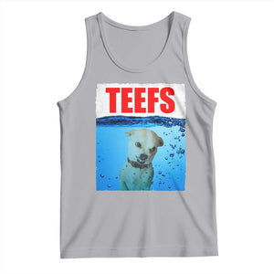 Chihuahua Dog Meme Tank Top Funny Horror Movie Poster Dog Teefs TS12 Athletic Heather Print Your Wear