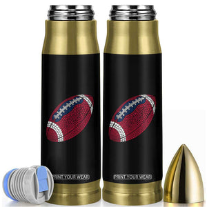 Patriotic Polka Dot Football Bullet Tumbler Dot Day Gift