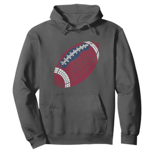 Patriotic Polka Dot Football Hoodie Dot Day Gift