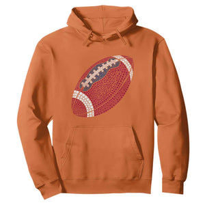 Patriotic Polka Dot Football Hoodie Dot Day Gift
