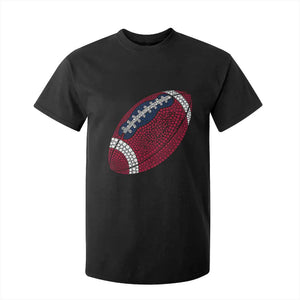 Patriotic Polka Dot Football T Shirt For Kid Dot Day Gift