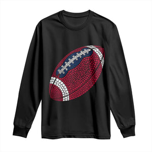 Patriotic Polka Dot Football Long Sleeve Shirt Dot Day Gift