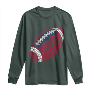 Patriotic Polka Dot Football Long Sleeve Shirt Dot Day Gift