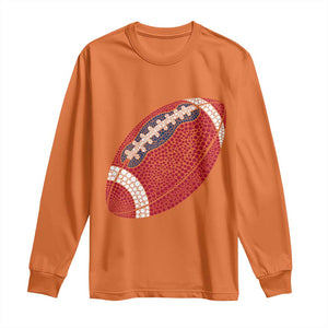 Patriotic Polka Dot Football Long Sleeve Shirt Dot Day Gift
