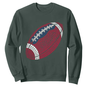 Patriotic Polka Dot Football Sweatshirt Dot Day Gift