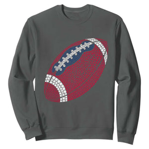 Patriotic Polka Dot Football Sweatshirt Dot Day Gift