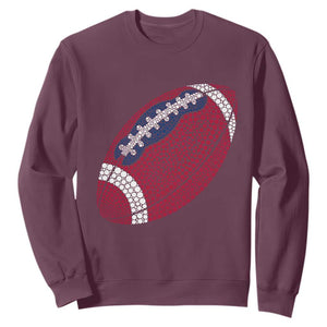 Patriotic Polka Dot Football Sweatshirt Dot Day Gift
