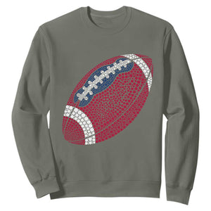 Patriotic Polka Dot Football Sweatshirt Dot Day Gift