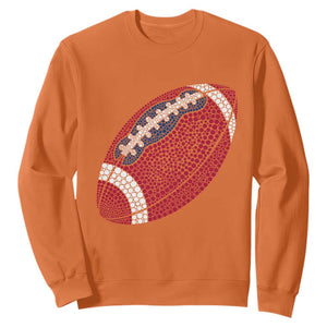 Patriotic Polka Dot Football Sweatshirt Dot Day Gift