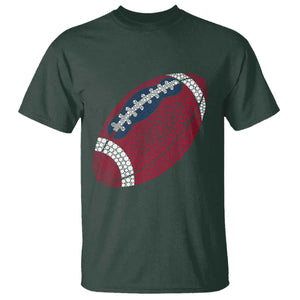 Patriotic Polka Dot Football T Shirt Dot Day Gift