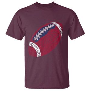 Patriotic Polka Dot Football T Shirt Dot Day Gift