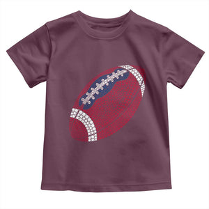 Patriotic Polka Dot Football Toddler T Shirt Dot Day Gift