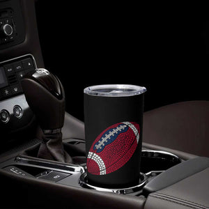 Patriotic Polka Dot Football Tumbler Cup Dot Day Gift