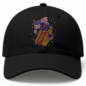 International Dot Day Hotdog Baseball Cap Red White Blue Polka Dots
