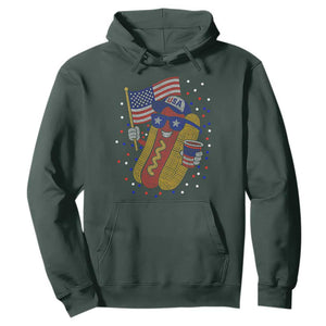 International Dot Day Hotdog Hoodie Red White Blue Polka Dots