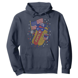 International Dot Day Hotdog Hoodie Red White Blue Polka Dots