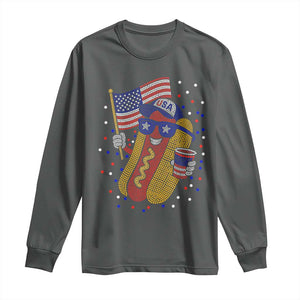 International Dot Day Hotdog Long Sleeve Shirt Red White Blue Polka Dots