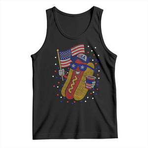 International Dot Day Hotdog Tank Top Red White Blue Polka Dots