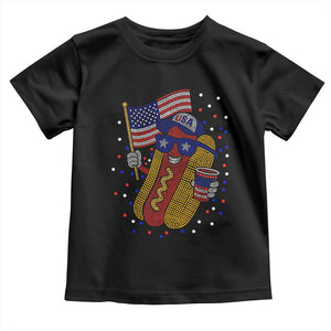 International Dot Day Hotdog Toddler T Shirt Red White Blue Polka Dots