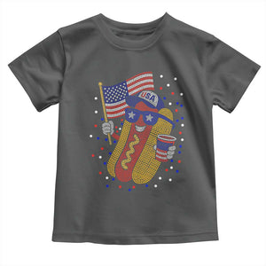International Dot Day Hotdog Toddler T Shirt Red White Blue Polka Dots