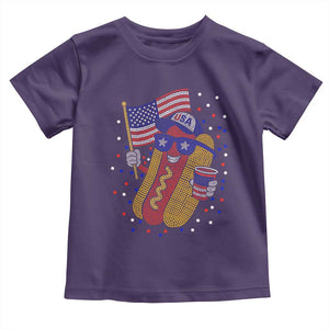 International Dot Day Hotdog Toddler T Shirt Red White Blue Polka Dots