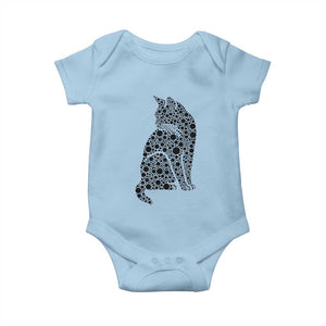 Polka Dot Black Cat Baby Onesie International Dot Day Gift