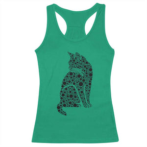 Polka Dot Black Cat Racerback Tank Top International Dot Day Gift