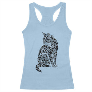 Polka Dot Black Cat Racerback Tank Top International Dot Day Gift