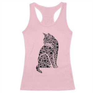 Polka Dot Black Cat Racerback Tank Top International Dot Day Gift