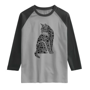Polka Dot Black Cat Raglan Shirt International Dot Day Gift