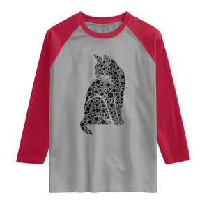 Polka Dot Black Cat Raglan Shirt International Dot Day Gift