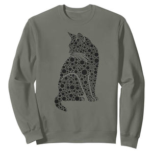 Polka Dot Black Cat Sweatshirt International Dot Day Gift