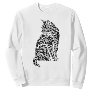 Polka Dot Black Cat Sweatshirt International Dot Day Gift