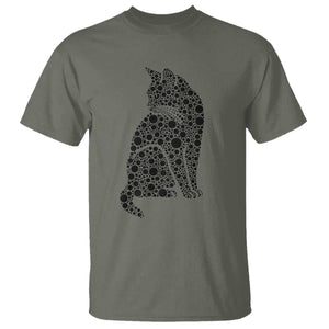 Polka Dot Black Cat T Shirt International Dot Day Gift