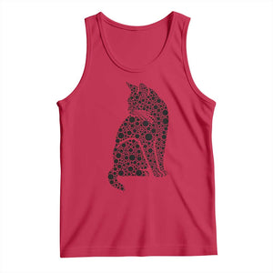 Polka Dot Black Cat Tank Top International Dot Day Gift