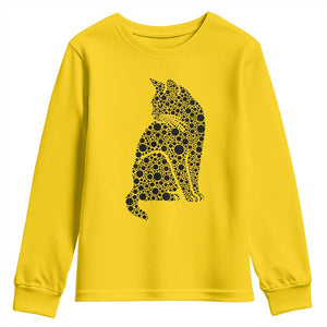 Polka Dot Black Cat Youth Sweatshirt International Dot Day Gift