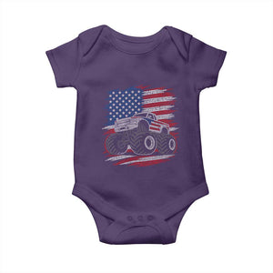 Patriotic Monster Truck Polka Dot Baby Onesie Dot Day Gift