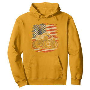 Patriotic Monster Truck Polka Dot Hoodie Dot Day Gift