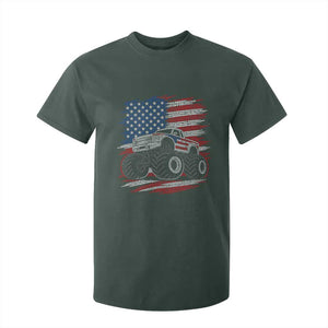 Patriotic Monster Truck Polka Dot T Shirt For Kid Dot Day Gift