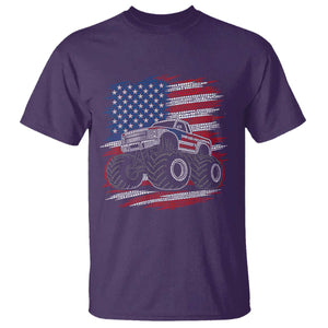 Patriotic Monster Truck Polka Dot T Shirt Dot Day Gift