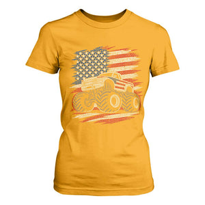 Patriotic Monster Truck Polka Dot T Shirt For Women Dot Day Gift