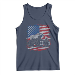 Patriotic Monster Truck Polka Dot Tank Top Dot Day Gift