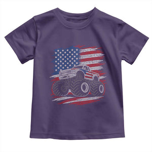 Patriotic Monster Truck Polka Dot Toddler T Shirt Dot Day Gift
