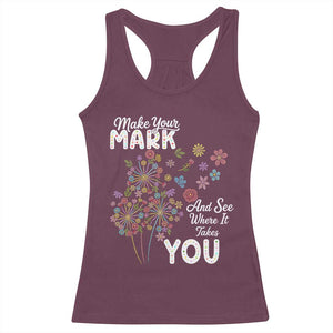 Happy Dot Day Racerback Tank Top Make Your Mark And See Where It Takes You