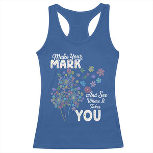 Happy Dot Day Racerback Tank Top Make Your Mark And See Where It Takes You