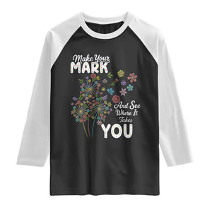 Happy Dot Day Raglan Shirt Make Your Mark And See Where It Takes You