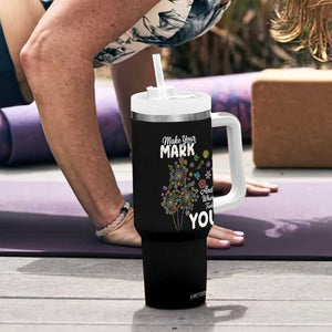 Happy Dot Day Tumbler With Handle Make Your Mark And See Where It Takes You