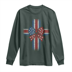 Dot Day Christian Long Sleeve Shirt Patriotic Polka Dot Cross